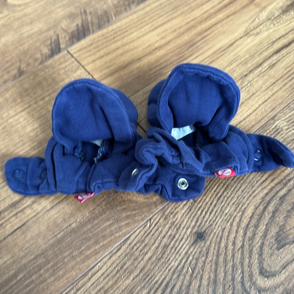 Zutano baby booties, blue, size 18 months - Picture 4 of 4